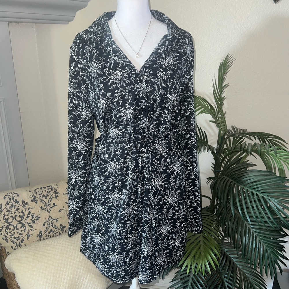 HAVE Los Angeles Floral Print Shirt Dress Size M